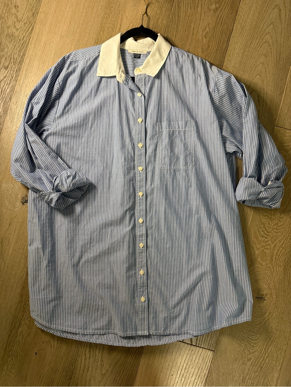 Women's American Eagle Blue Shirt Dress Size XS - Picture 4 of 6